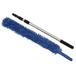 CleanAide Handheld Microfiber Flex Duster with Adjustable Telescopic Reach Pole