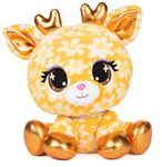 P.Lushes Designer Fashion Pets Daisy Doemei Doe Premium Stuffed Animal, Yellow/Gold, 6”