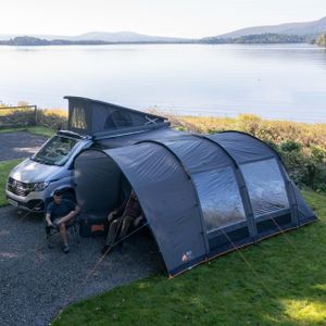 Vango Galli II Low Driveaway Awning for Campervans – Sewn-In Groundsheet, Powerflex Poles, 180-210cm