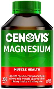 Cenovis Magnesium Tablets 200 - Relieves Muscle Cramps & helps reduce Mild Muscle Spasms, When Dietary Intake Is Inadequate - Supports Bone Health