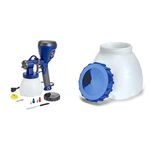 HomeRight Super Finish Max HVLP Paint Sprayer + Container and Lid Bundle