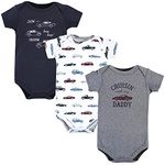 Hudson Baby Baby Cotton Bodysuits, Cars, 3-6 Months