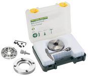 RIKON Power Tools 78-062 SC3 Chuck 1"x 8" Thread, 50mm Jaw, Woodscrew & 2" Faceplate Package