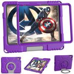 iPad 10th Generation Case Kids for iPad 10.9 Inch 2022, TrendGate Lightweight Shockproof iPad Air 11 inch Case 2024 Built-in Screen Protector with Handle Stand for iPad 10th Gen/Air 6th Gen - Purple