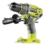 Ryobi R18PD7-0 Brushless Percussion Drill, 18 V, Hyper Green