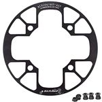 UPANBIKE Montain Bike Chainring Guard 104 BCD Aluminum Alloy Chain Ring Protector Cover for 40~42T Chainring Sprockets (40T-42T, Black)