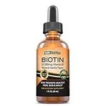 MAX Absorption Biotin Liquid Drops, 10000mcg of Biotin Per Serving, 60 Serving, No Artificial Preservatives, Vegan Friendly, Supports Hair Growth, Strong Nails and Glowing Skin, Made in USA