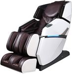 Osaki Titan Summit Flex | Brown | SL-Track Zero Gravity Full Body Massage Chair | Body Scanning | Lumbar and Calf Heating | Bluetooth Speaker | Space Saving | Full Body Airbag Compression