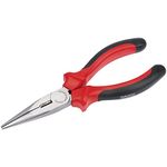 Draper RedlineLong Nose Pliers | Heavy Duty Pliers with Soft Grip Handles | 165mm Needle Nose Pliers | 67997