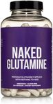 Naked L-Glutamine Muscle Recovery Capsules, 1000mg, 240 Count, Made in The USA, Non-GMO, Gluten and Soy Free