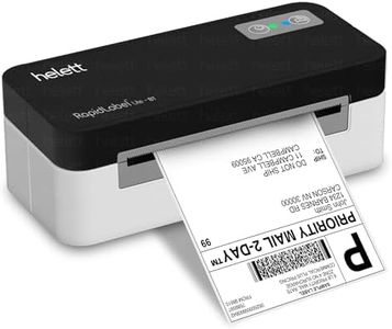 helett® RapidLabel™ Lite BT Label Printer Machine | Bluetooth Thermal Printer 4×6 Shipping & Barcode Labels | USB + Wireless, 203 DPI, 152mm/s | Android, iOS, Windows, Mac | Inkless, 1 Year Warranty