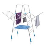 Minky Drying Rack, Carbon Steel, Silver, 82 FT