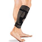 CFR Calf Sleeve Compression Support– Copper-Infused High-Performance Design, Promotes Proper Blood Flow, Offers Superior Compression and Support for All Lifestyles,Single,L