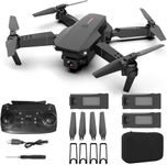 Mini Foldable Drone with Camera, Remote Control, 3 Batteries & Carry Case – Best Beginner Drone under ₹2500