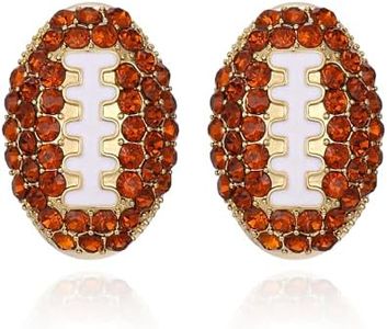 AOLIMI Football Stud Earrings for Women Game Day Earrings Football Mom Jewelry Accessories