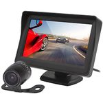 PolarLander Car Rear View LCD Monitor Camera Alarm Security System 4.3 inch Support Desktop Display Supply HD Screen on-Board Display