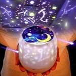 MORESON Kids Night Light Projector - Star Light Projector with USB Cable, 360 Degree Rotation Kids Star Projector Lamp Bedroom Star Projector Night Light Best Gifts for Kids - 7 Sets of Film