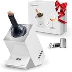 Wine Chiller Electric,Cobalance Wine Chillers Bucket for 750ml Red & White Wine or Some Champagne,Single Bottle Wine Cooler on Patio,Portable Iceless Chiller for Poolside Party,Gift Set for Wine Lover