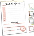 DECORABLY MEAL PLANNER SIMPLE with Grocery list bottom 7x10" (MINIMAL PINK)