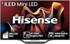Hisense 65 Inch 144Hz Mini-LED Smart TV 65U7NQTUK - Quantum Dot Colour, Dolby Vision IQ & Atmos, iMax Enhanced, Built-in Subwoofer and Vidaa OS with Freely, Youtube, Netflix and Disney+ (2024 Model)