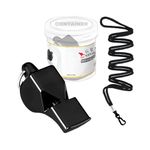 GRS Professional Sports Whistle with Lanyard – High-Pitch Hyper Whistle for Coaches, Referees, Lifeguards, Self-Defense & Survival – Pack of 1