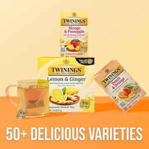 Twinings Mango Pineapple Herbal Tea – Caffeine Free, 20 Tea Bags