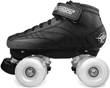 Bont Professional Roller Skate Prostar Kids Package with Glow Light Up Wheels (Bont 13.5C, Pearl White Wheel)