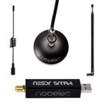 Nooelec RTL-SDR v5 Bundle - NESDR SMArt HF/VHF/UHF (100kHz-1.75GHz) Software Defined Radio. Premium RTLSDR w/ 0.5PPM TCXO, SMA Input, Aluminum Enclosure & 3 Antennas. RTL2832U & R820T2-Based Radio