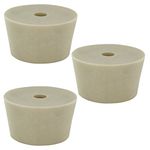 Home Brew Ohio Drilled Rubber Stopper #10 Set of 3, Tan, 11.43 x 11.18 x 4.83 cm; 136 Grams, BJ-ZI28-82R0