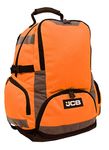 JCB - Hi Viz Backpack, High Visibility Safety Rucksack, Work Rucksack, Reflective Bag for Cycling Walks, Sports, Gym, School - Orange