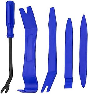 Trim Removal Tool for Auto, 5 Pcs Car Pry Tool Kit, Clip Fastener Remover Set for Panel Door Window, Plastic Installer for Vehicle Dashboard Radio Audio, Car Interior Removal Tools
