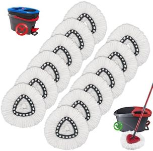 12 Pack Mop Replacement Head Refills for O-Cedar EasyWring 1-Tank