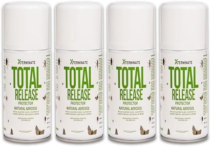 Xterminate Flea Killer Bombs for The Home 4 x 150ml Kills Fleas, Flies, Bed Bugs, Moths, Silverfish, Ants & More - One Click Smoke Fogger Aerosol Spray Inside & Outdoor Pest Control Professional
