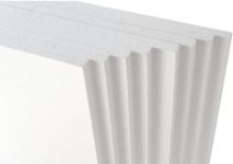 10 x White Rigid Polystyrene Foam Sheets 600mm Long x 400mm Wide x 25mm Boards Slabs Thick EPS70 SDN Floor Insulation Sheeting Packing Void Filler