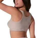 Leonisa Posture Corrector Wireless Back Support Bra Nude 38C