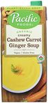 Pacific Foods Organic Cashew Carrot Ginger Soup, 1L