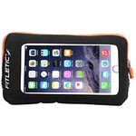 Fitletic SmartCase Phone Add On for iPhone 6 and Galaxy Note 5, Black/Orange Zipper