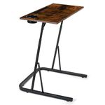 ikkle Adjustable Bike Trainer Desk, Treadmill Desk Workstation, Portable Workstation Standing Desk for Indoor Cycling Trainers, Stationary/Spin Bikes, and Standing.