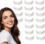 4th of July Face Glitter Stickers, Red White Blue Stars and Dots Decals, Water-Resistant Temporary Face Stickers for Patriotic Celebrations Parades (18 PCS)