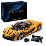 LEGO Technic McLaren P1 Hypercar Building Set, Scale Model Car Kit for Adults to Build, Collectible Vehicle with V8 Piston Engine and 7-Speed Gearbox, Gift for Men, Women, Him or Her 42172