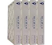 16x25x4 (3-5/8) MERV 11 A/C and Furnace Air Filters (Case of 4) Actual Size: 15-1/2" x 24-1/2" x 3-5/8" - HVAC Filters with High Dust Holding Capacity - Made in Canada - United Filter