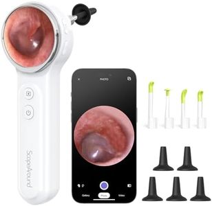 ScopeAround Digital Otoscope Camera w/Built-in Screen, Otoscope with Light Ear Scope for Home Use, Ear Light Otoscope with Camera, Easy Viewing for Everyday Ear Checks, Android/iPhone