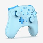 PXN 9607X Wireless Switch Pro Controller, USB Rechargeable Dual Shock Gamepad Joystick Support NFC for Switch/Lite/OLED & PC & iOS (Cyan)