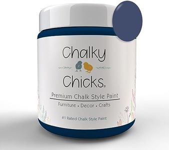 Chalky Chicks Chalk Paint - Chalk Paint for Furniture, Craft Paint, Cabinet Paint, Wood Paint, and Furniture Paint, Spray Paint-Ready for Home Decor - DC Blue (Navy Blue) 16 Fl Oz (Pack of 1)