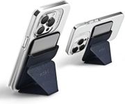MOFT MagSafe Wallet Stand for iPhone 14/13/12 Series MagSafe Compatible Phone Stand with 3 Viewing Angles, Oxford Blue