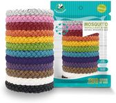 Mosquito Repellent Bracelet 12 PCS, Mosquito Bracelets for Adults & Kids, Adjustable Leather Natural Mosquito Bands Insect Repellent Bracelet Anti Mosquito Bracelet for Outdoor Indoor