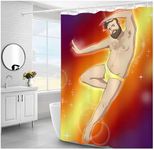 Sexy Nude Gigolo Shower Curtain,Gay