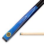 BCE Ronnie O`Sullivan MERLIN - Metallic 2pc Ash Pool Snooker Cue with Painted Black Grip and 9.5mm Tip