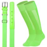 Neon Green Softball Socks