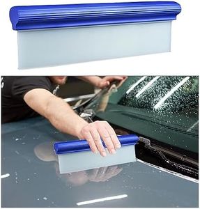 Ziciner Professional Car Handheld Blade Squeegee, 12 inch 3-Layer Silicone T-Bar Water Blade, Universal Quick Drying Squeegee Wiper, Super Flexible Squeegee for Car Glass or Home Windows (White)